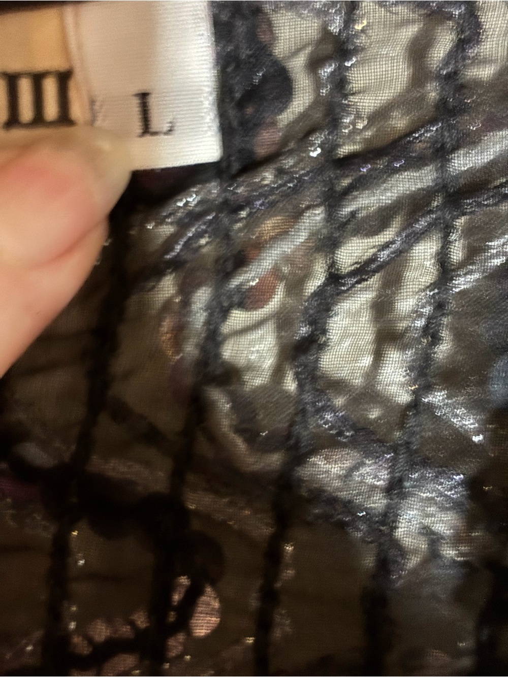 Black Sequin Open-Front Evening Cardigan,Disco sparkle, Fancy - Picture 12 of 15